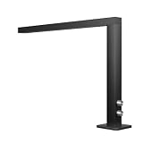 Metall Schreibtischlampe, Dimmbare LED Tischleuchte Mit Einstellbarer Helligkeit Und Farbtemperatur, Drehknopfsteuerung, Für Nagel Wimpernbehandlungen, Für Büro Arbeitszimmer Schönheitssalon(Black)