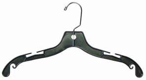 Only Hangers Black Plastic 17" Dress Hanger (Box of 100)