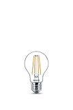 Luce immediata all'accensione Philips Lighting Lampadina LED Goccia Filamento, Equivalente a 75W, Attacco E27, Luce Bianca Fredda, 4000K, non Dimmerabile