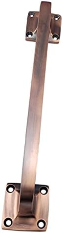 Miniatura 2 de Adonai Hardware Baara - Manijas industriales de latón para puertas correderas (9 pulgadas x 1 unidad, cobre antiguo) para puertas de granero de