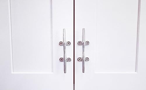 image for MIZUGIWA 8 inch Boat Cleat 316 Stainless Steel Dock Cleat Open Base Cl