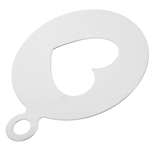 Ciieeo 304 Stainless Steel Heart Stencil for Coffee Art Diverse Designs for Mousse Cut Cake Birthday Cake