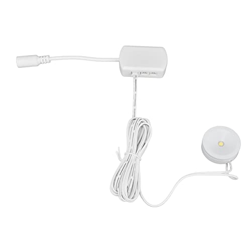 Luz de gabinete redonda LED para iluminar guardarropas y salas de exposiciones con USB