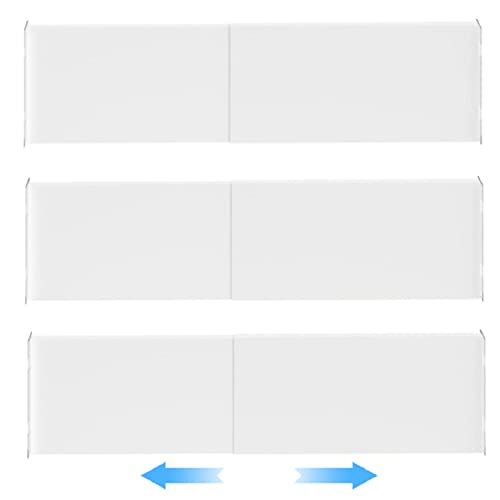 MIYUPTC Adjustable Closet Storage Shelves, Expandable Wardrobe Shelves Organizer System with Sticker for Kitchen, Cupboard, Wardrobe, Under Sink and Bathroom 3 Pack (L:16.9'' to 31.5