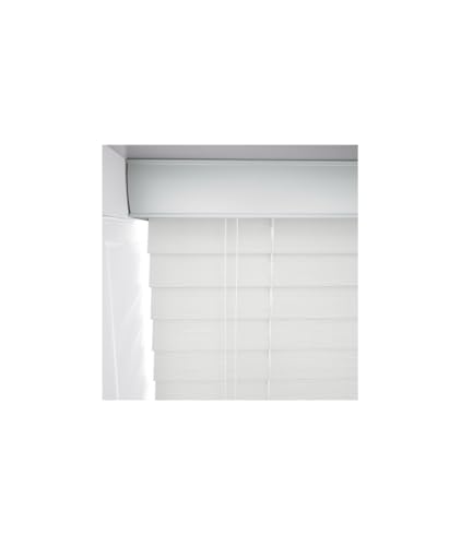 New Edge Blinds Made To Measure White Faux Wood Venetian Blind, 50Mm Slats, String Finish, Smooth/Grained, 40-60Cm X 120Cm - 7