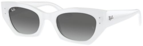 Ray-Ban RB4430 Sunglasses Bundle: RB 4430 ZENA 675911 White Snow/Grey Gradient Polyamide Standard and Universal Anti-slip Silicone Leash