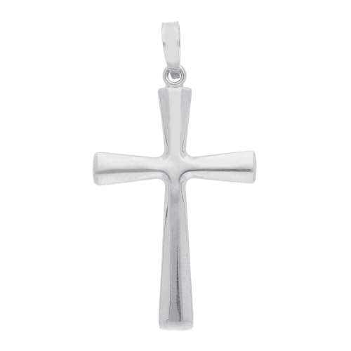 Pendentif croix en or blanc 18k un cadeau précieux pour célébrer un moment unique