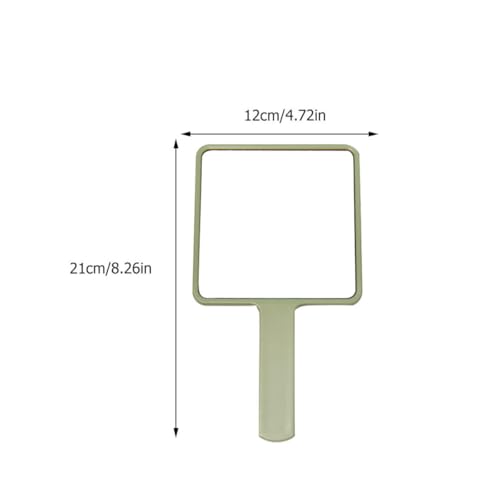 Set de 3 espejos portátiles con mango para maquillaje miniatura 2