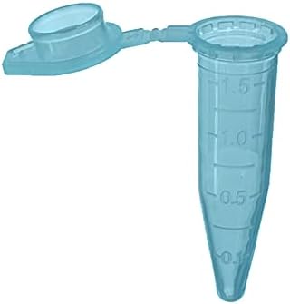 500 PCS Polypropylene Graduated Microcentrifuge Tubes with Snap Cap, 1.5ML Micro Test Tubes Conical Microtube Sample Vial for Laboratory (Blue)