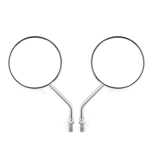 Espejos redondos cromados para rutas urbanas en motocicleta KZ1000P