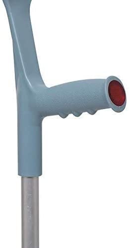 MRKU Stampelle da avambraccio Regolabili Stampella da avambraccio in Alluminio Regolabile Supporto Leggero per Camminare con Punte Stampella da Braccio Leggera