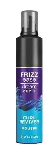 Anti Frizz Frizz Ease Curl Reviver Alcohol-Free Curly Hair Enhancing Mousse 7.2 fl oz Pack Of 1(Packaging May Vary)