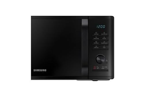 مايكروويف سامسونج 23 لتر أسود، تحكم باللمس مقبض دوار، تجويف داخلي مطلي بالسيراميك المينا، إخراج 800 واط، توفير الطاقة، خاصية التذويب السريع وإزالة الروائح، برامج الطبخ التلقائي، أمان للأطفال، ماليزيا