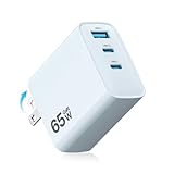 PD 充電器 65w【2025新設計・超軽量・超低温】安全で低温 折りたたみ式プラグ Type C 急速充電器 タイプc USB-C スマホ PSE認証済み 出張・旅行 PD3.0/QC3.0/PPS/SCP規格 MacBook/iPad/iPhone 16/Android その他機器対応(ブルー）