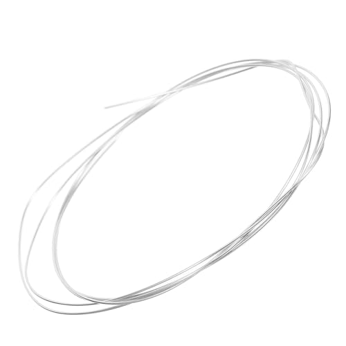Alambre de plata flexible de 0.5 mm para bisutería resistente y modelado de joyas de un metro