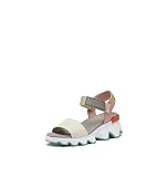 Sorel Women's Kinetic Sandals - Chalk, Eraser Pink - Size 8