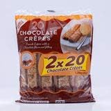 Tigreat French Ready Chocolate Crepe Pack Snack Family Pack of 2 Bags 40x32g