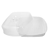 Cesta de vapor para microondas: para cocinar al vapor arroz, huevos, papas, maíz y otros alimentos, vaporeras para microondas