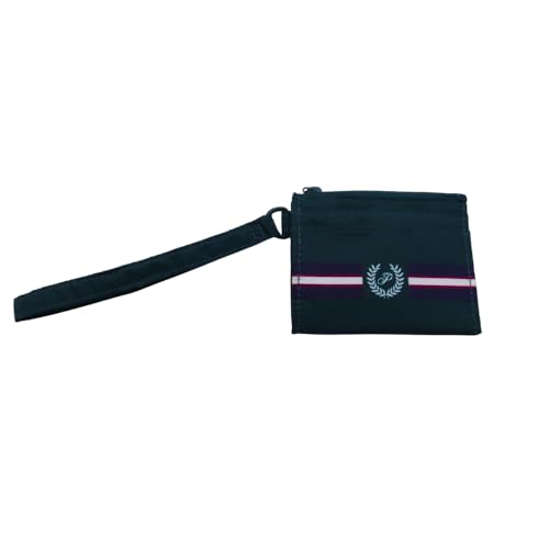 Victoria's Secret Chaveiro carteira pequena rosa para mulheres e homens, estojo para cartão de identificação, carteira fina de pulso com bolsos, Black Ivy, Porta-cartão