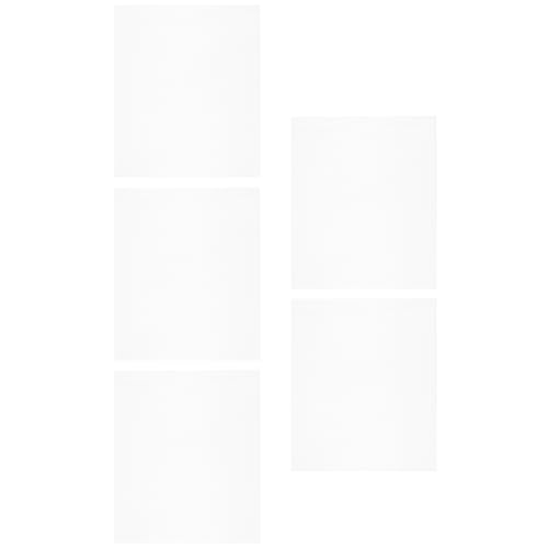 Láminas acrílicas transparentes de 25x20cm con bordes limpios para proteger fotos en packs de 5