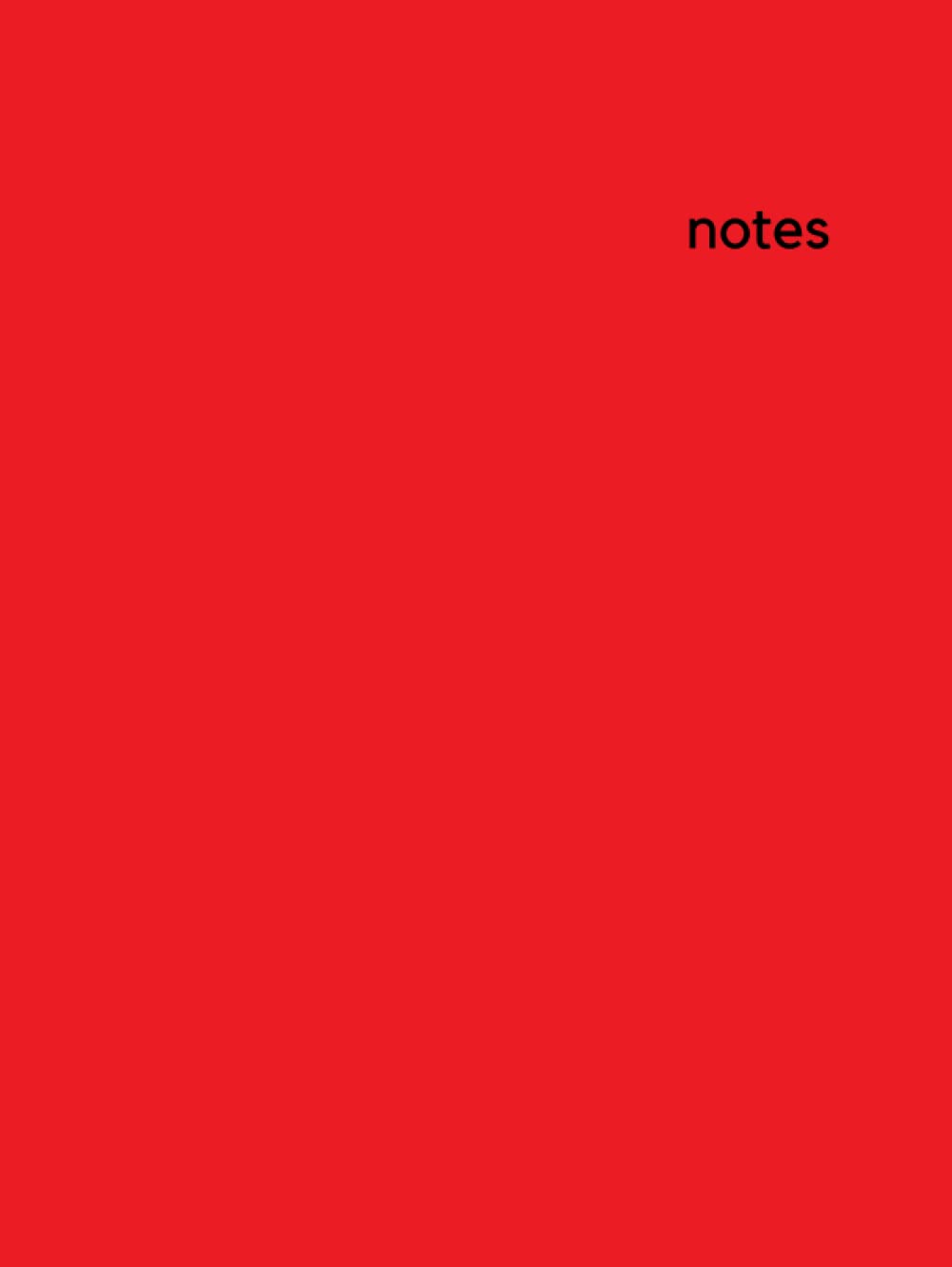 Giant Hard Cover Notebook: 500 Ruled Pages | Extra Large Notebook | 8.5x11 in | Giant Notebook Collection | ED1C24 - Red Pigment: Daily Notebook / ...