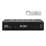 August DVB415 Freeview HD Box Recorder - 1080P Set Top Receiver Boxes for TV with Multimedia Player PVR for Recording, EPG, Timeshift, HDMI Scart, TV Aerial Required, 32G USB Stick Included
