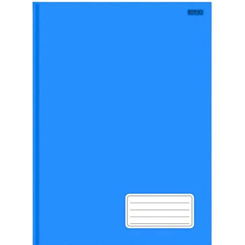 Caderno Brochura Universitário Capa Dura 1x1 96 Folhas Kbom Cor Azul