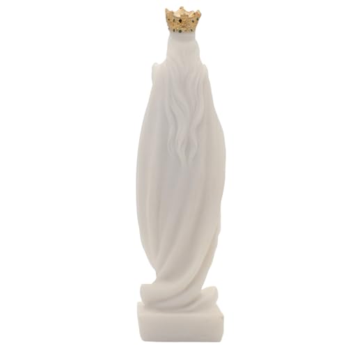Estatua de Nuestra Señora de Knock de 5 pulgadas blanca miniatura 3