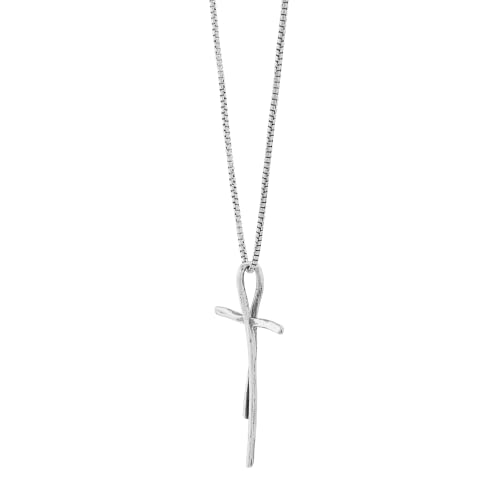 Silpada 'Organic Cross' Pendant Necklace in Sterling Silver, 18" + 2"2