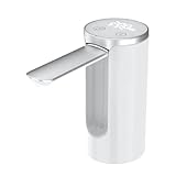 Bomba De Água Galão Recarregavel Dispensador Automático Display Digital e Botão Smart Touch Linha Premium - Vinwer (Branco)