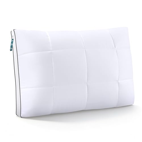 SurChic Luxury Adjustable Pillows King Size for Side Sleepers Dual Layer Adjust Height Soft Firm Cooling Bed Pillow for Back Stomach or Side Sleepers - Hotel Collection