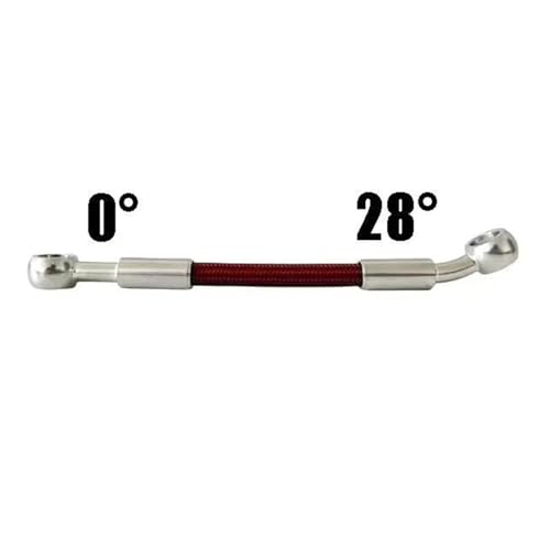 Vis 2 voies 0°-28° pour flexible frein hydraulique moto M10 AN3 200cm