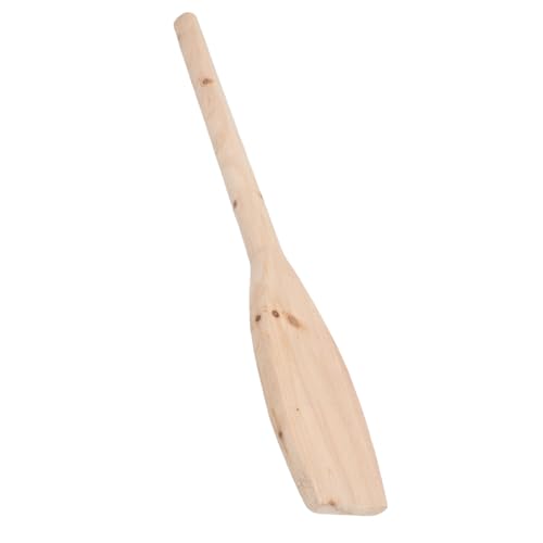BESPORTBLE Wooden Mash Paddle for Brewing with Cushioned Grip Perforated Wood Stirring Paddle for Large Batch Cooking Fruit Wine Fermentation Uniform Mixing in Big Stock Pots