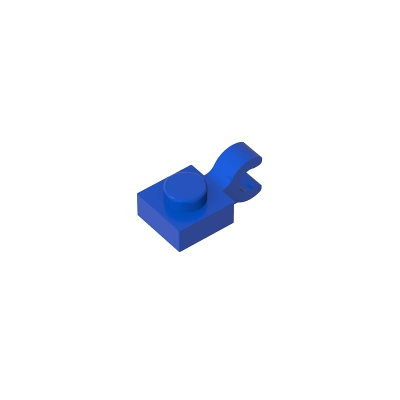 Gobricks 6019 Hinge Plate Plate Special 1x1 with Clip Horizontal [Thick U Clip] 50 Pieces GDS-813 Compatible with Lego Building Blocks Color:Blue — image 1
