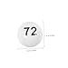ibasenice 75pcs Plastic Lottery Balls for Party Games Numbered Raffle Balls and Portable for Bingo and Entertainment Activities