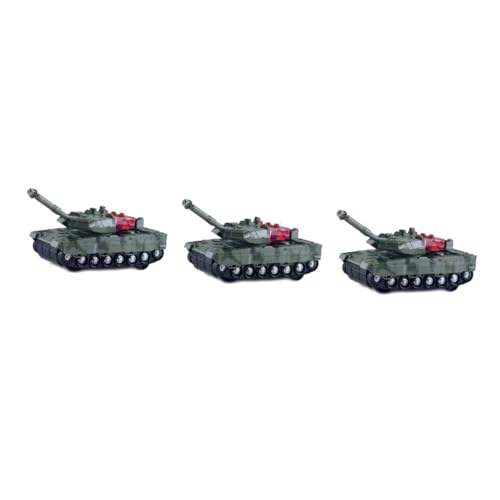 Abaodam 3 Pecas brinquedo carro motor de artilharia vagão tanque controle remoto Modelo filho