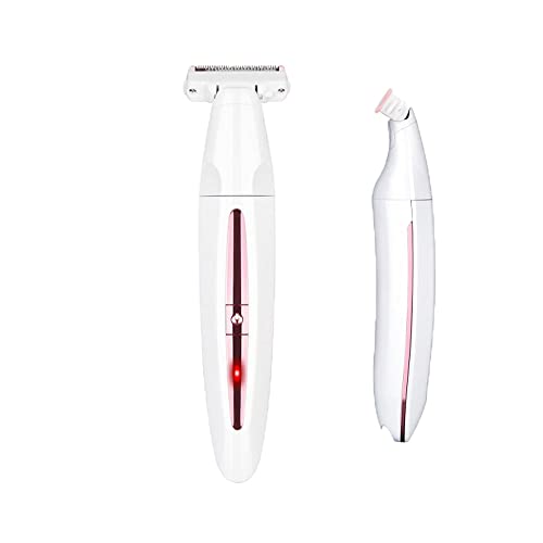 Rasoio elettrico da donna Macchina per la depilazione dei peli pubici Coltello per rifinire Rasoio elettrico indolore ricaricabile Rasoio per bikini Depilazione bagnata e secca per viso Gambe Ascella