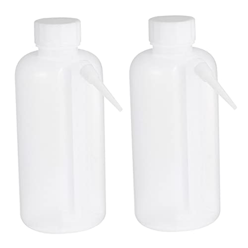 MUCKLILY 2pcs Plastic Squeeze Bottle for Plants Lab 500ml Wash Bottle Lightweight Squeeze Bottles for Cleaning