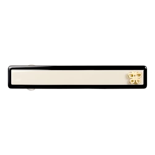 Chanel-Style Hair Barrettes - Anti-Slip Black & White