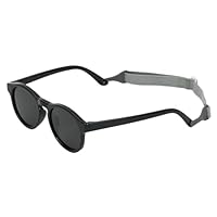 Cadimus Baby Sonnenbrille,Sonnenbrille 6 Monate-3 Jahre,mit Riemen Verstellbar für Kleinkind Baby,Flexibler und Biegsamer Rahmen,polarisierte Sonnenbrille fur Jungen Mädchen(Schwarz)-D3