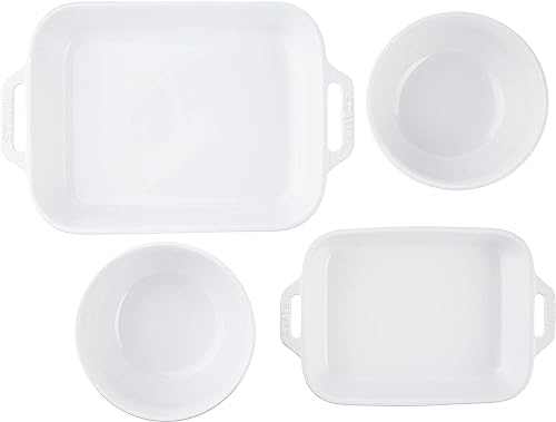 Staub Ceramic 4-Pc Baking Dish And Bowl Set - White #TOP4