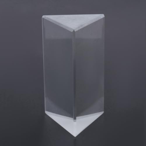 Prismas ópticos de cristal y prisma triangular transparente para enseñanza de física, 8 piezas 6