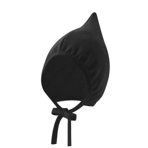 Baby Hat Warm and Fashionable Fetal Caps Breathable Infants Bonnet with Windproof for Spring Fall Black