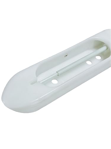 Weaving Machine Shuttle, Boat Shaped Nylon Shuttle,Composite Boat Shuttle for Hand Weaving Machines,Durable and Lightweight Weaving Loom Accessory (9\"Slim - White)