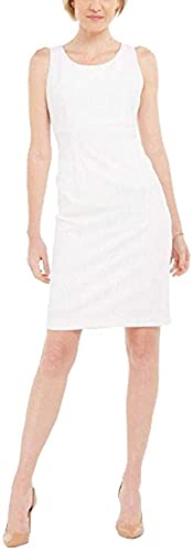 Kasper Women's Sleeveless Jewel Neck Ribbed FOIL...