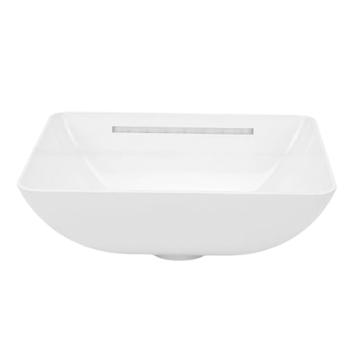 Lavabo de acrílico Akozon rectangular para evitar filtraciones en el mueble del tocador 5