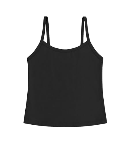 Image of Dreammonkey Girl's Full Sleeveless Camisole Tank Tops Kids Comfort Breathable Dance Tank Tops(Ages 2T-14Years)