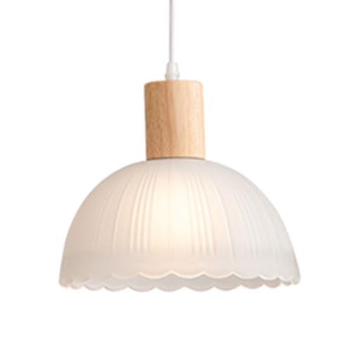 Suspension verre E27 pour éclairer un salon sombre ou petit balcon