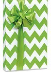 Apple Green & White Chevron Stripe Gift Wrap Wrapping Paper - 16ft Roll