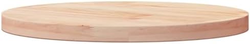 3. Bild von vidaXL Tischplatte Massivholzplatte Holzplatte Ersatztischplatte Holz Platte für Esstisch Couchtisch Gartentisch Ø30x2,5cm Massivholz Kiefer Ø 30 x 2.5 cm